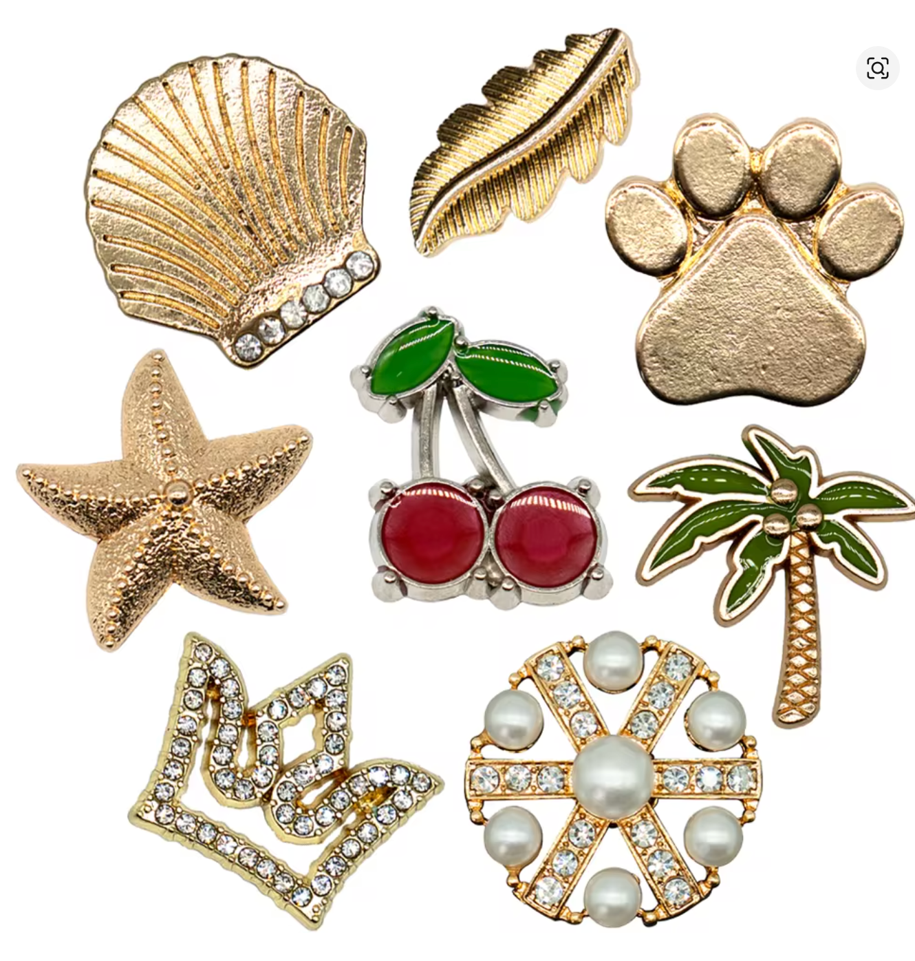Charms set: VENICE 8PCS